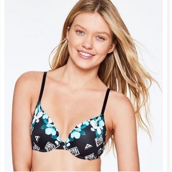 PINK by Victoria secret wear everywhere T-shirt lightly lined bra - Picture 1 of 5